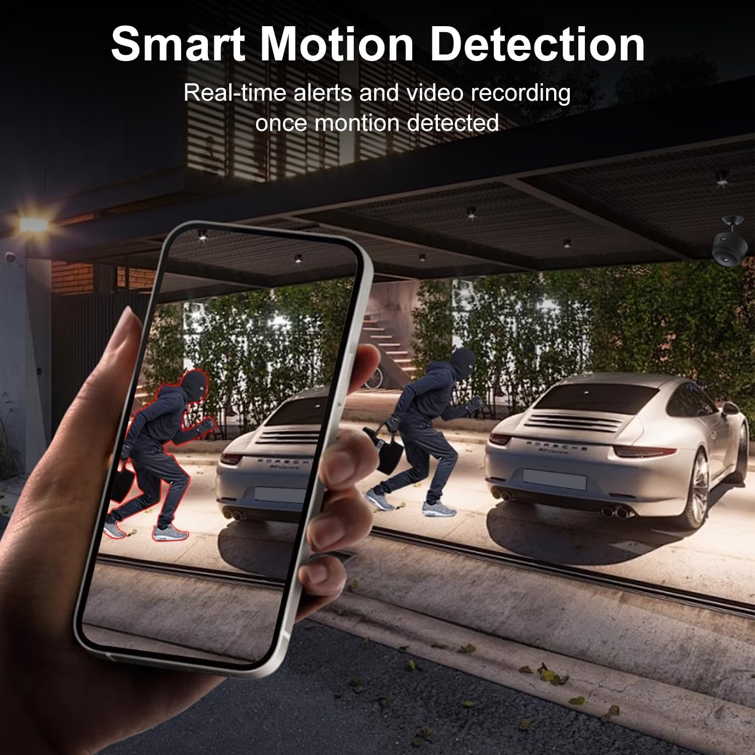 Hidden Camera - Spy Cameras - Nanny Cam - WiFi Wireless Cam - 1080P HD Small Camera with Motion Detection and Night Vision，Security Cameras for Home/Office/Baby Monitoring-A9